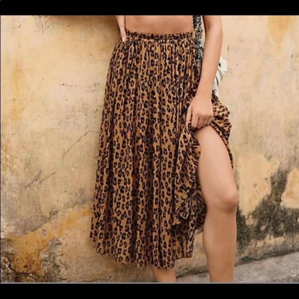 FP leopard print skirt